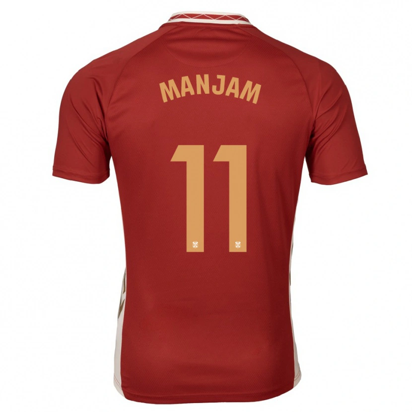 Danxen Herren Alassan Manjam #11 Burgunder Gold Auswärtstrikot Trikot 2025/26 T-Shirt