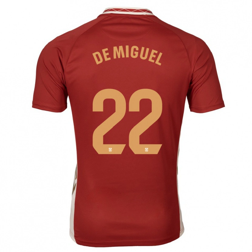 Danxen Herren Jesús De Miguel #22 Burgunder Gold Auswärtstrikot Trikot 2025/26 T-Shirt