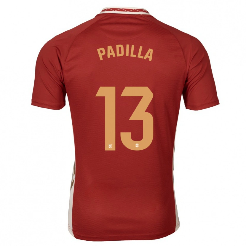 Danxen Herren Alejandro Padilla #13 Burgunder Gold Auswärtstrikot Trikot 2025/26 T-Shirt