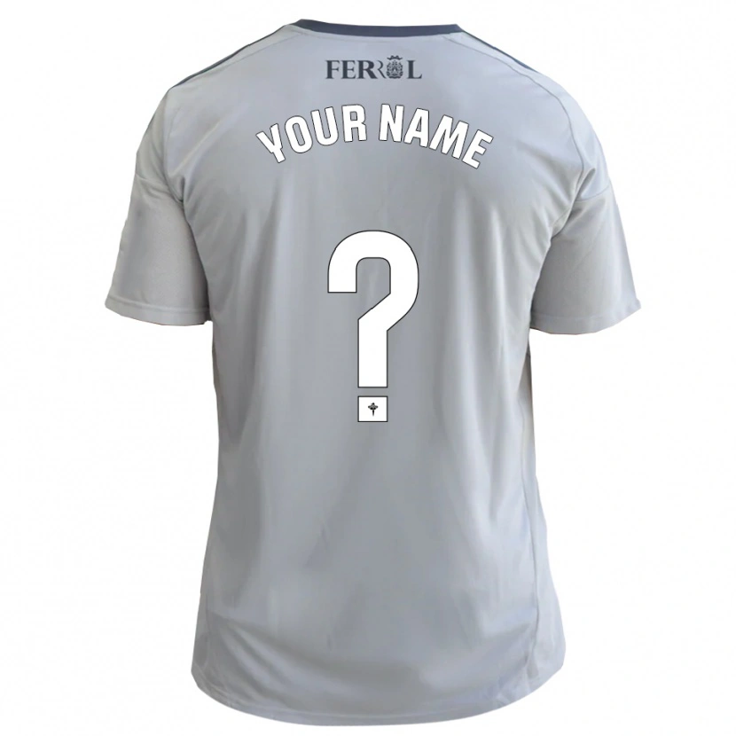 Danxen Herren Ihren Namen #0 Grau Silber Auswärtstrikot Trikot 2025/26 T-Shirt