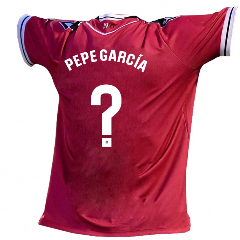 Danxen Herren Pepe García #0 Burgunder Schwarz Auswärtstrikot Trikot 2025/26 T-Shirt