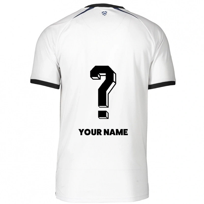 Danxen Herren Ihren Namen #0 Weiß Schwarz Auswärtstrikot Trikot 2025/26 T-Shirt