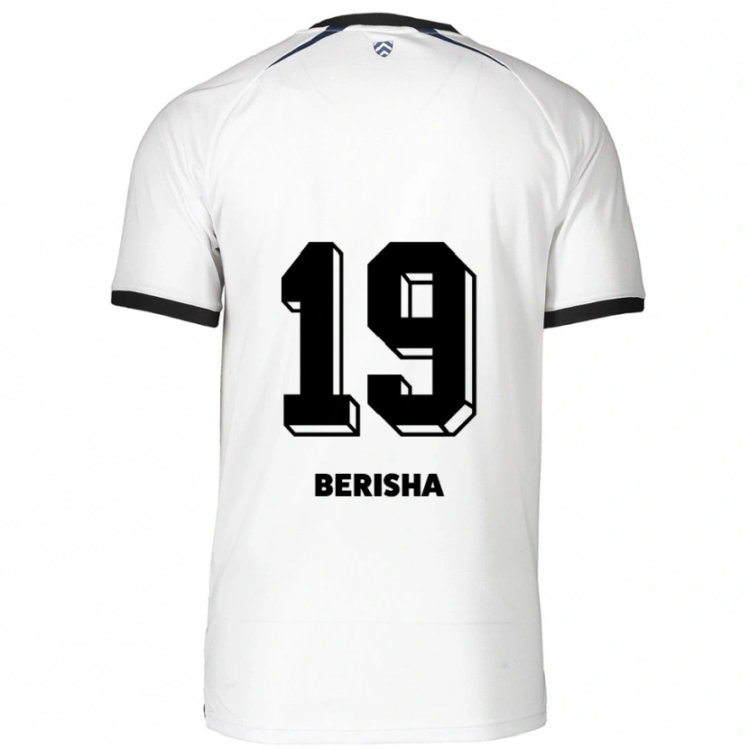 Danxen Herren Artijola Berisha #19 Weiß Schwarz Auswärtstrikot Trikot 2025/26 T-Shirt