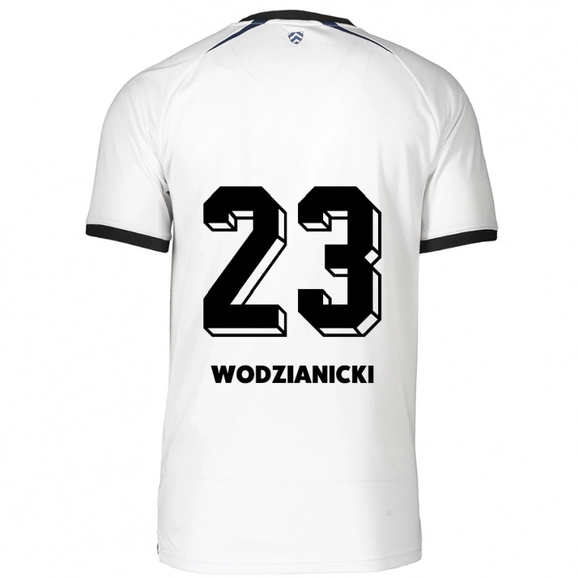 Danxen Herren Bartosz Wodzianicki #23 Weiß Schwarz Auswärtstrikot Trikot 2025/26 T-Shirt