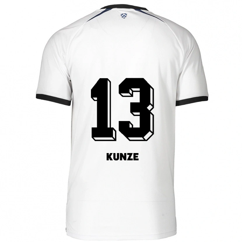 Danxen Herren Lukas Kunze #13 Weiß Schwarz Auswärtstrikot Trikot 2025/26 T-Shirt