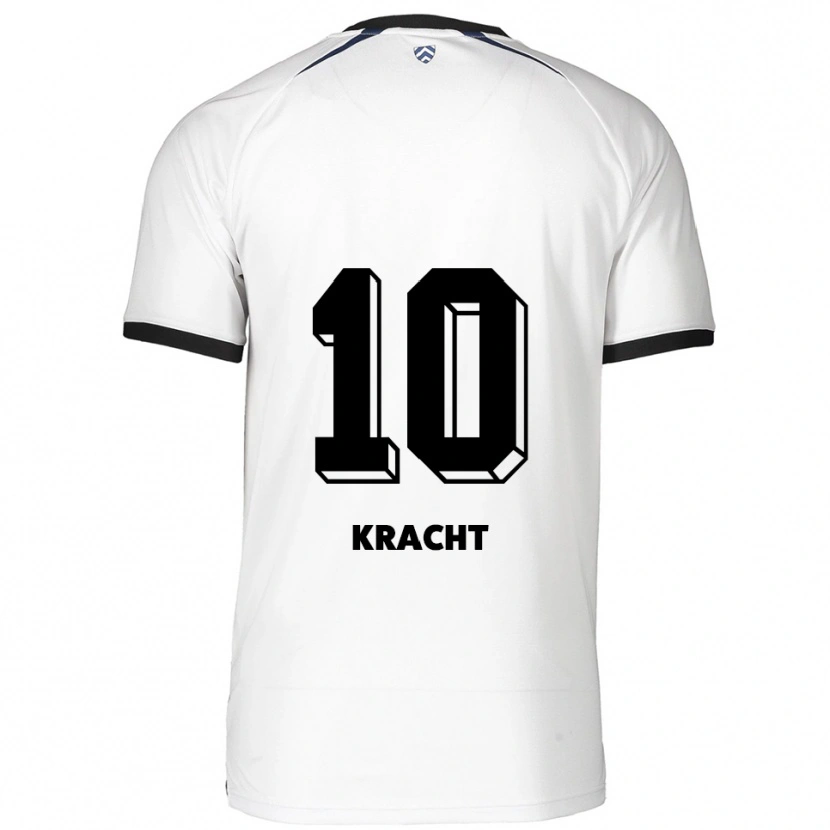 Danxen Herren Julien-Noah Kracht #10 Weiß Schwarz Auswärtstrikot Trikot 2025/26 T-Shirt