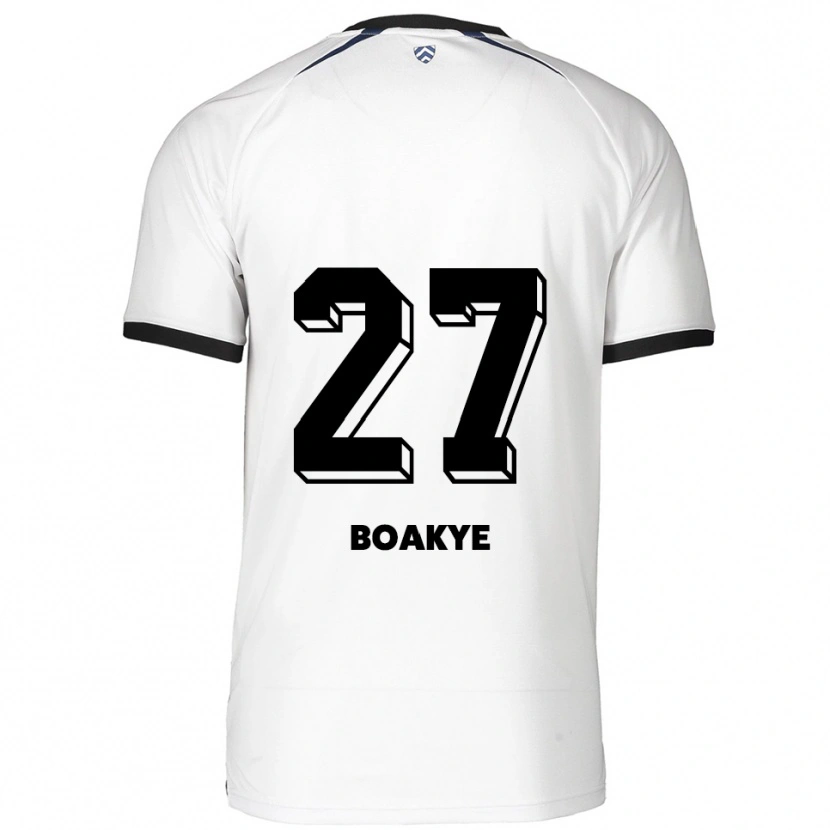 Danxen Herren Benjamin Boakye #27 Weiß Schwarz Auswärtstrikot Trikot 2025/26 T-Shirt