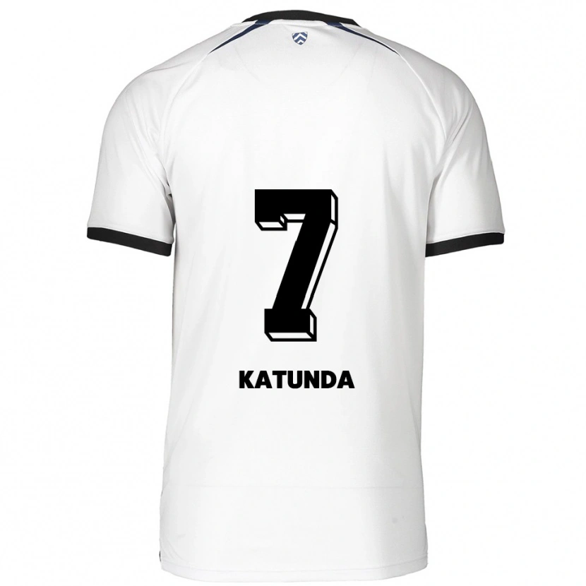 Danxen Herren Christopher Katunda #7 Weiß Schwarz Auswärtstrikot Trikot 2025/26 T-Shirt