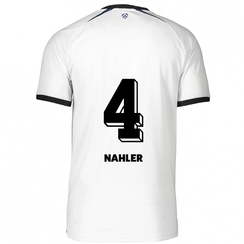 Danxen Herren Mika Nahler #4 Weiß Schwarz Auswärtstrikot Trikot 2025/26 T-Shirt