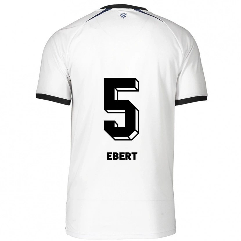 Danxen Herren Phine Ebert #5 Weiß Schwarz Auswärtstrikot Trikot 2025/26 T-Shirt