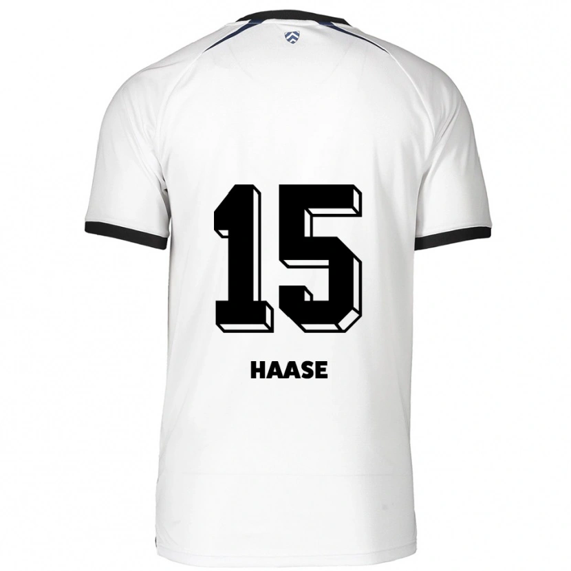 Danxen Herren Leo Haase #15 Weiß Schwarz Auswärtstrikot Trikot 2025/26 T-Shirt