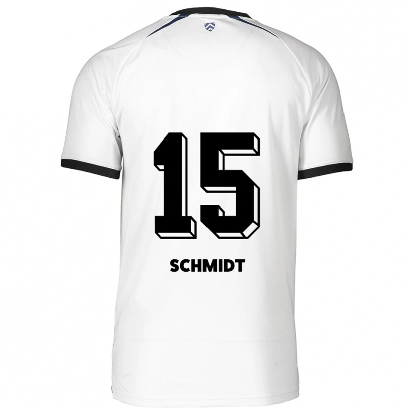 Danxen Herren Pia Schmidt #15 Weiß Schwarz Auswärtstrikot Trikot 2025/26 T-Shirt
