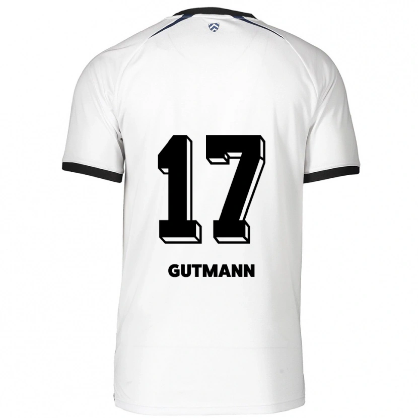 Danxen Herren Glenn Gutmann #17 Weiß Schwarz Auswärtstrikot Trikot 2025/26 T-Shirt