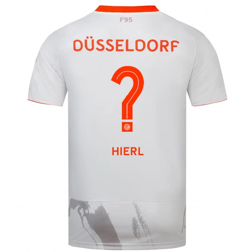 Danxen Herren Josephine Hierl #0 Weiß Orange Auswärtstrikot Trikot 2025/26 T-Shirt