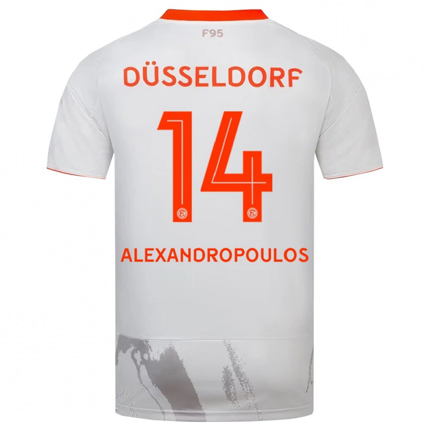 Danxen Herren Sotiris Alexandropoulos #14 Weiß Orange Auswärtstrikot Trikot 2025/26 T-Shirt