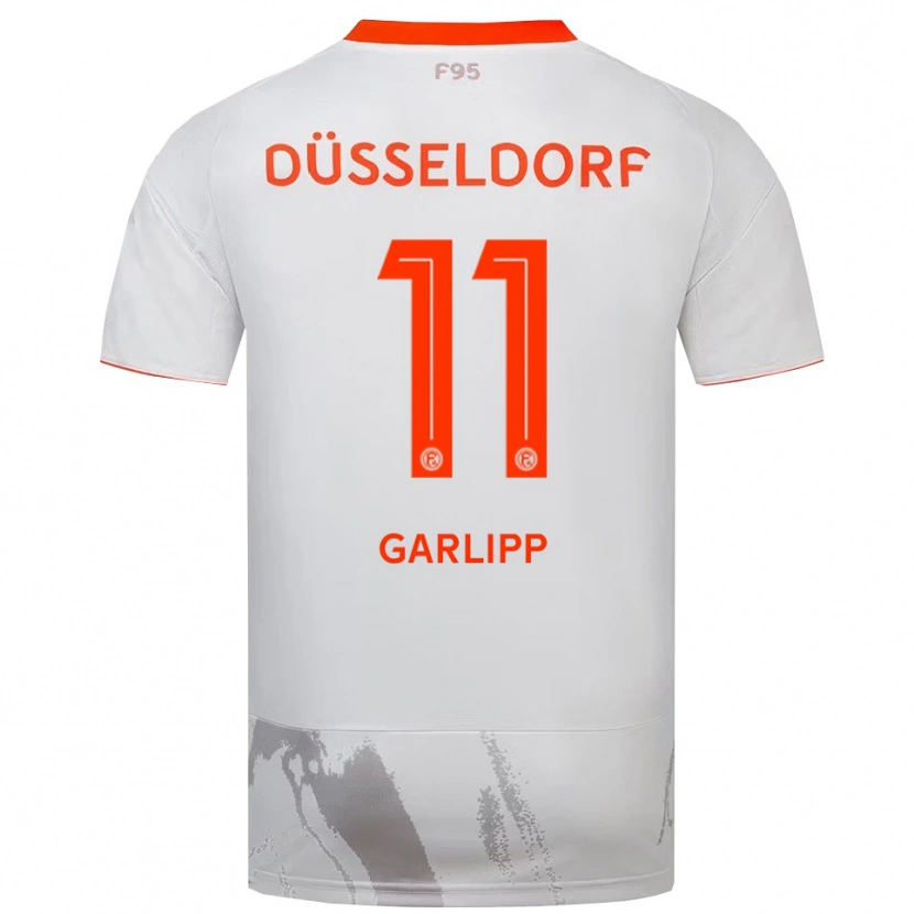 Danxen Herren Lennart Garlipp #11 Weiß Orange Auswärtstrikot Trikot 2025/26 T-Shirt