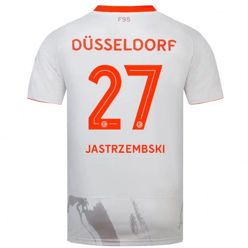 Danxen Herren Dennis Jastrzembski #27 Weiß Orange Auswärtstrikot Trikot 2025/26 T-Shirt