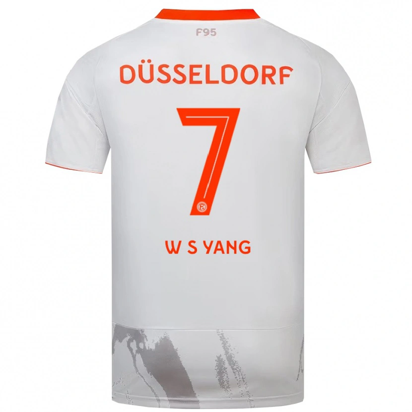 Danxen Herren Si-Woo Yang #7 Weiß Orange Auswärtstrikot Trikot 2025/26 T-Shirt