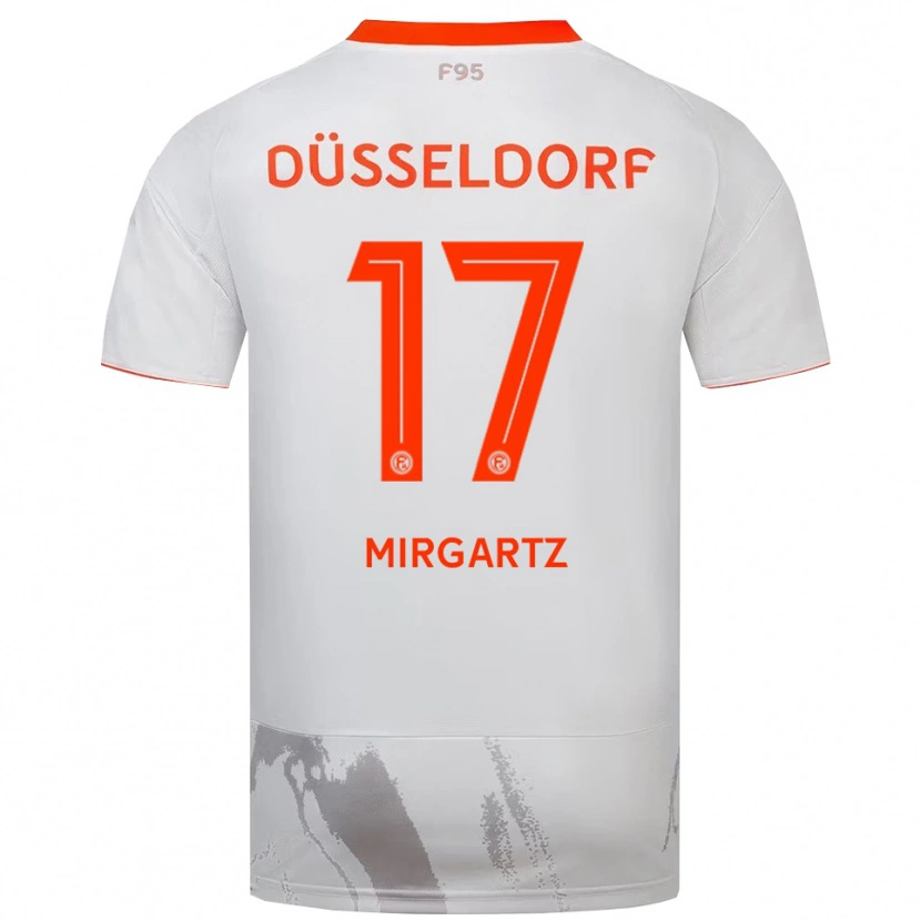Danxen Herren Leo Mirgartz #17 Weiß Orange Auswärtstrikot Trikot 2025/26 T-Shirt