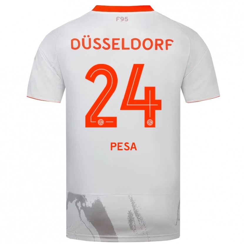 Danxen Herren Adrijan Pesa #24 Weiß Orange Auswärtstrikot Trikot 2025/26 T-Shirt
