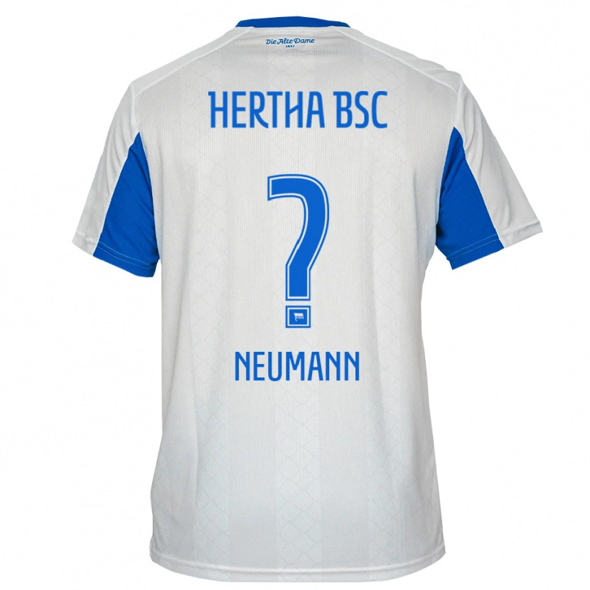 Danxen Herren Dian Neumann #0 Weiß Blau Auswärtstrikot Trikot 2025/26 T-Shirt
