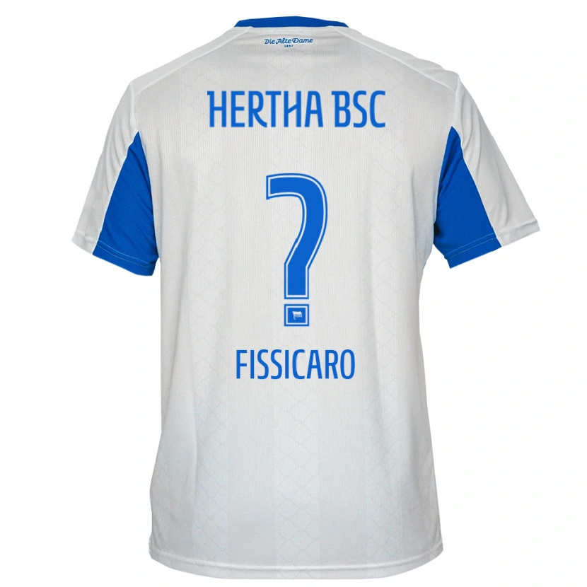 Danxen Herren Lucas Fissicaro #0 Weiß Blau Auswärtstrikot Trikot 2025/26 T-Shirt
