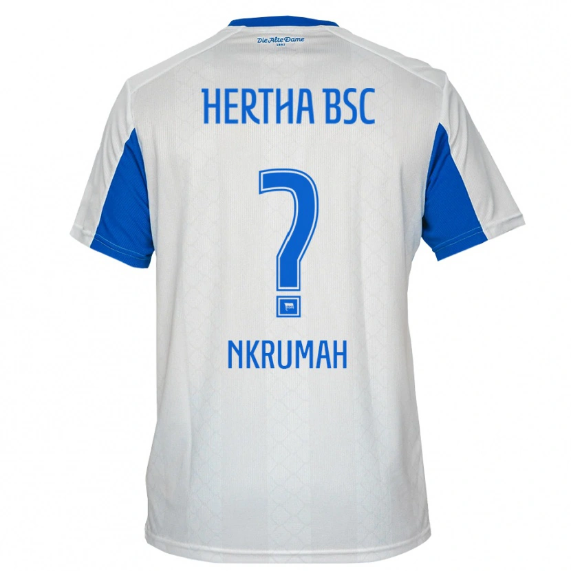 Danxen Herren Jeff Nkrumah #0 Weiß Blau Auswärtstrikot Trikot 2025/26 T-Shirt