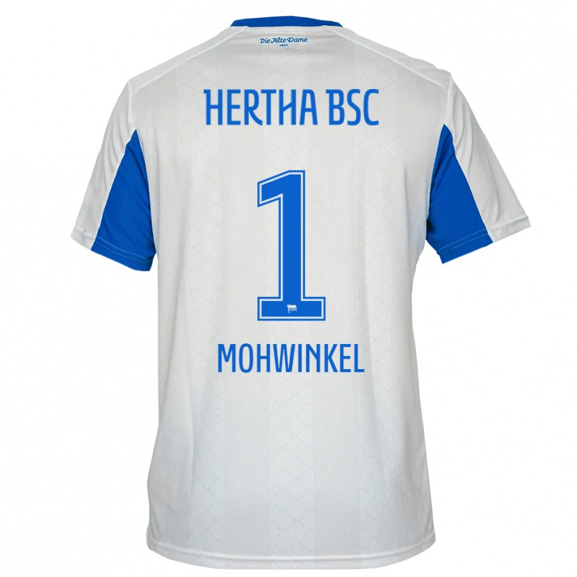 Danxen Herren Maximilian Mohwinkel #1 Weiß Blau Auswärtstrikot Trikot 2025/26 T-Shirt