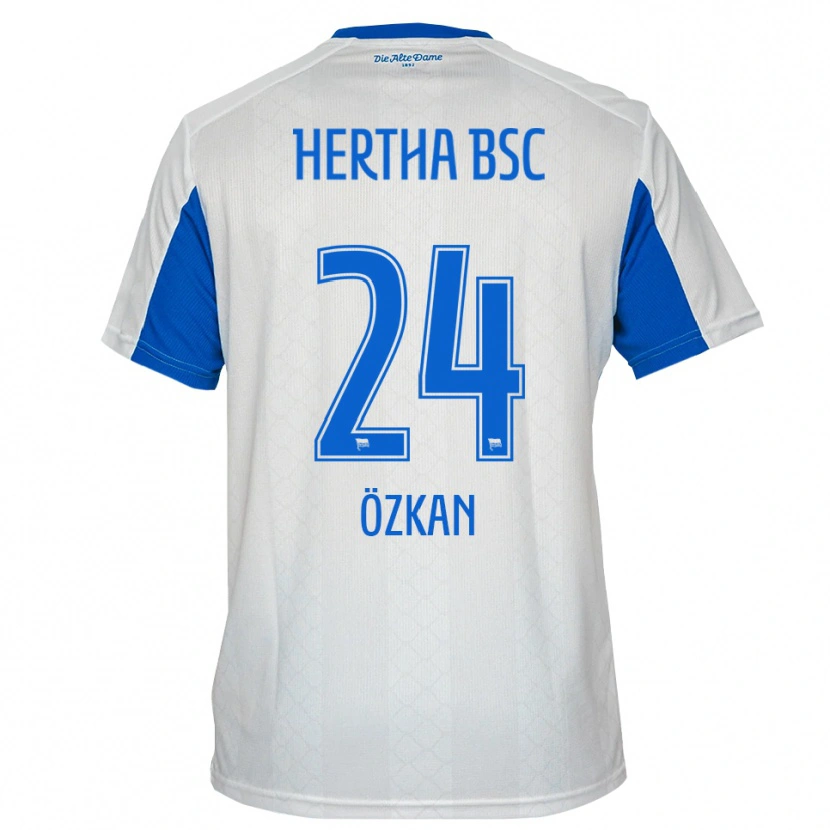 Danxen Herren Muhammed Özkan #24 Weiß Blau Auswärtstrikot Trikot 2025/26 T-Shirt