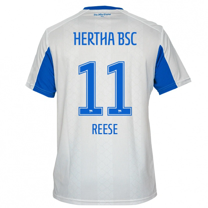 Danxen Herren Fabian Reese #11 Weiß Blau Auswärtstrikot Trikot 2025/26 T-Shirt