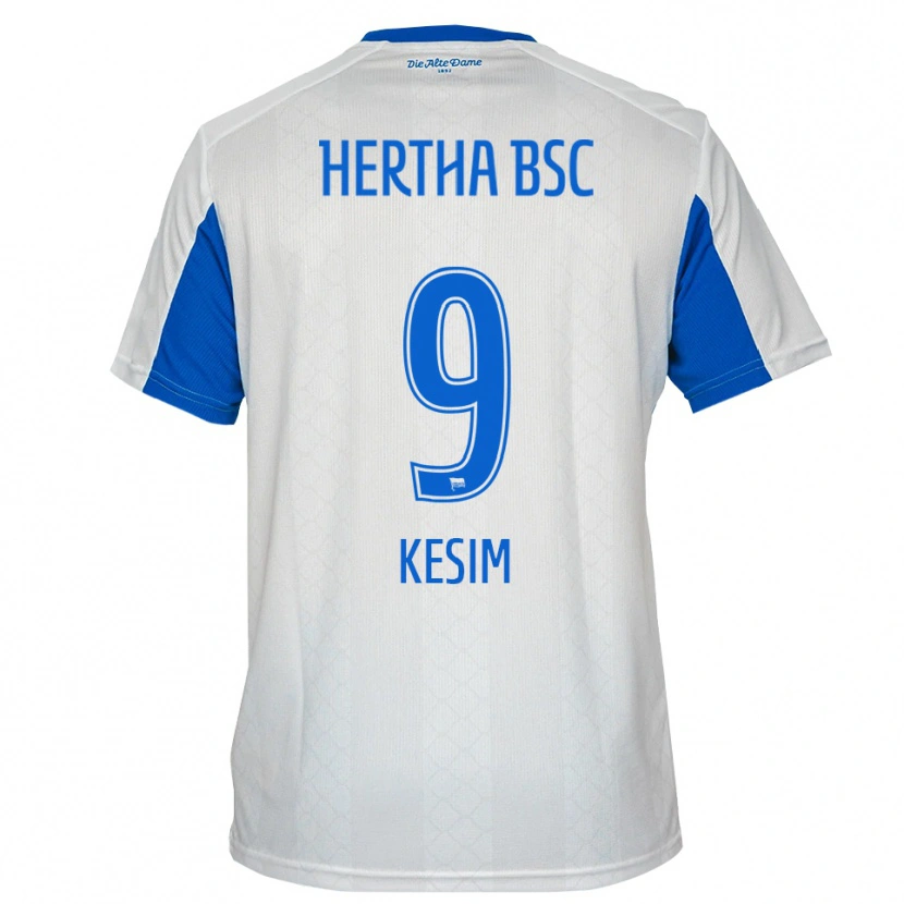 Danxen Herren Timur Kesim #9 Weiß Blau Auswärtstrikot Trikot 2025/26 T-Shirt