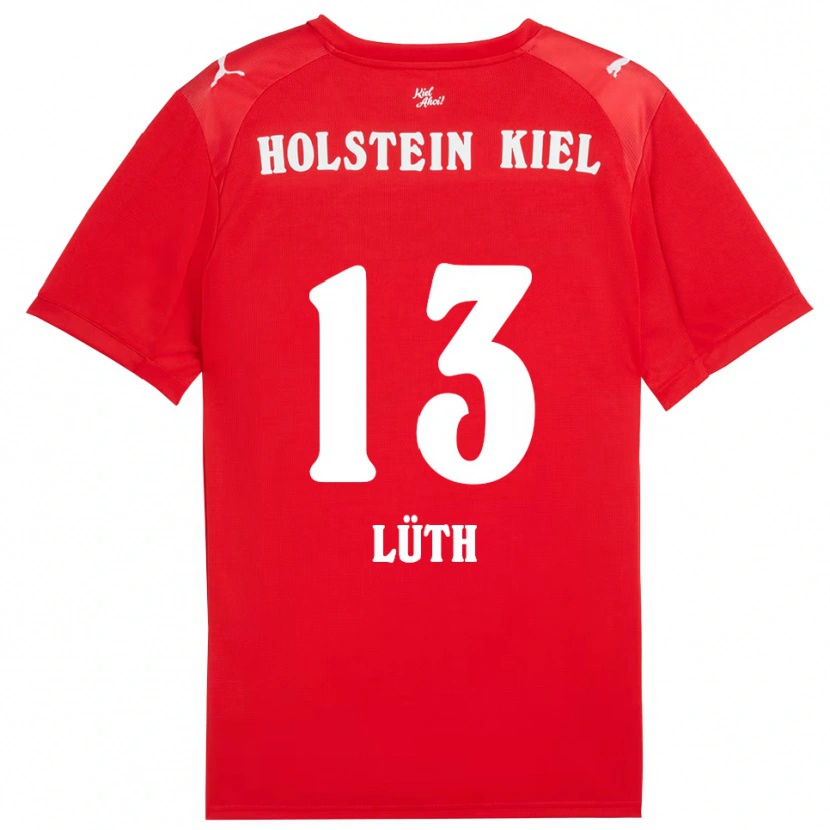 Danxen Herren Felix Lüth #13 Rot Blau Auswärtstrikot Trikot 2025/26 T-Shirt