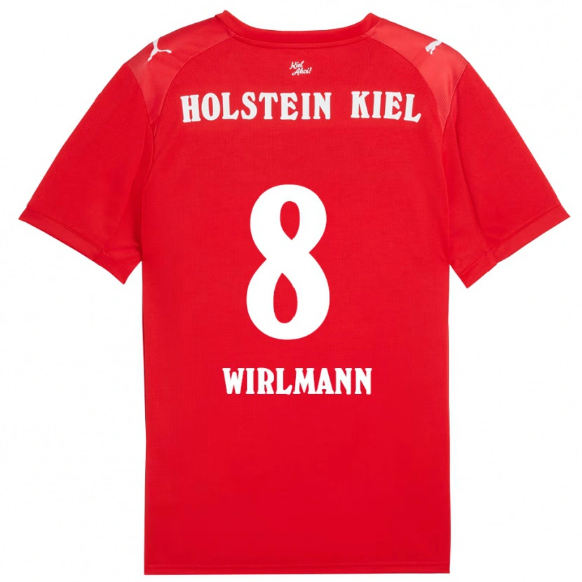 Danxen Herren Finn Wirlmann #8 Rot Blau Auswärtstrikot Trikot 2025/26 T-Shirt