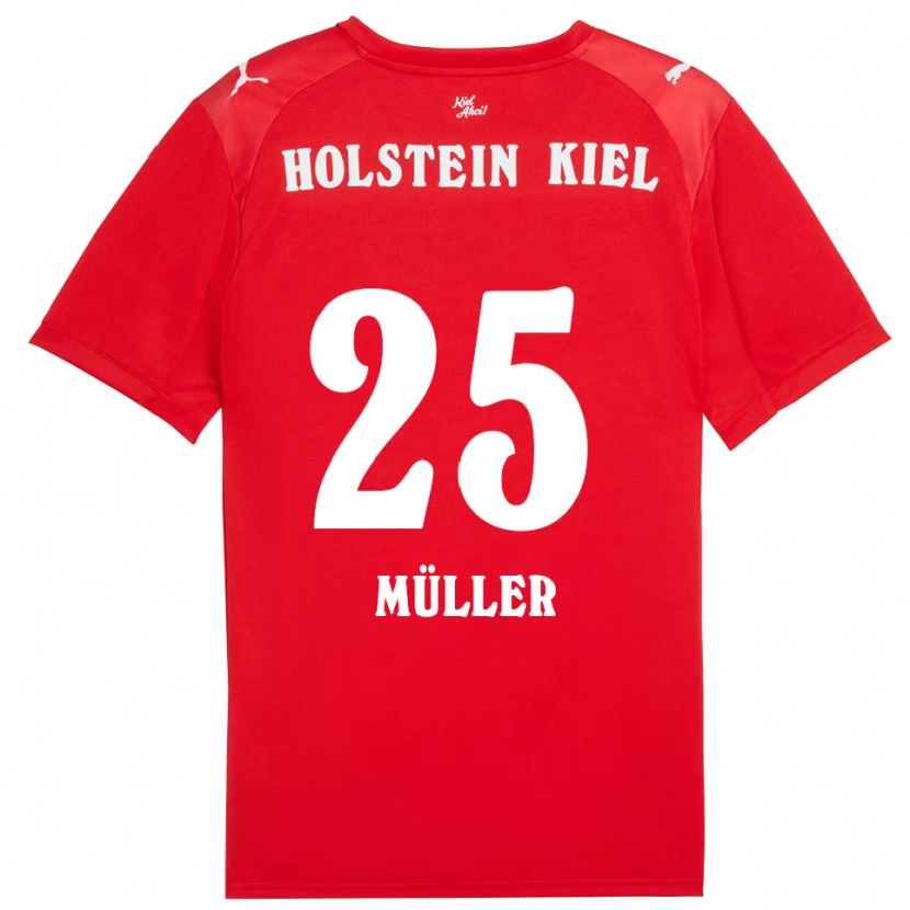 Danxen Herren Marcus Müller #25 Rot Blau Auswärtstrikot Trikot 2025/26 T-Shirt