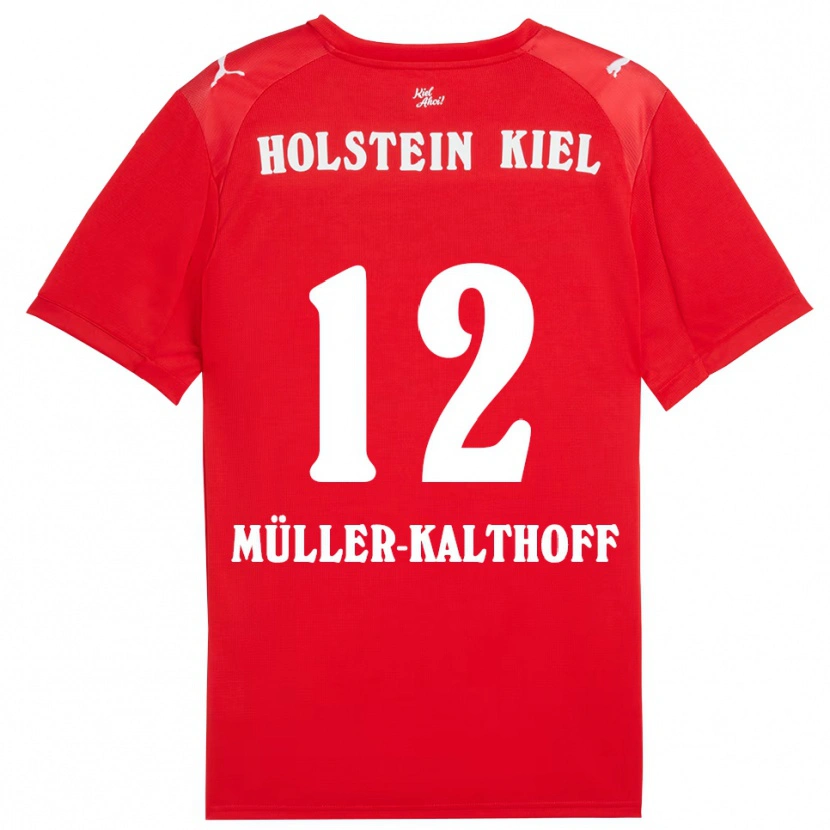 Danxen Herren Henrie Müller-Kalthoff #12 Rot Blau Auswärtstrikot Trikot 2025/26 T-Shirt