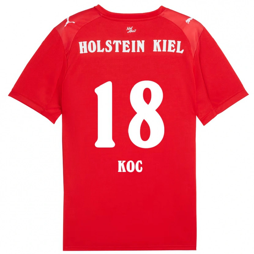 Danxen Herren Cengizhan Koc #18 Rot Blau Auswärtstrikot Trikot 2025/26 T-Shirt