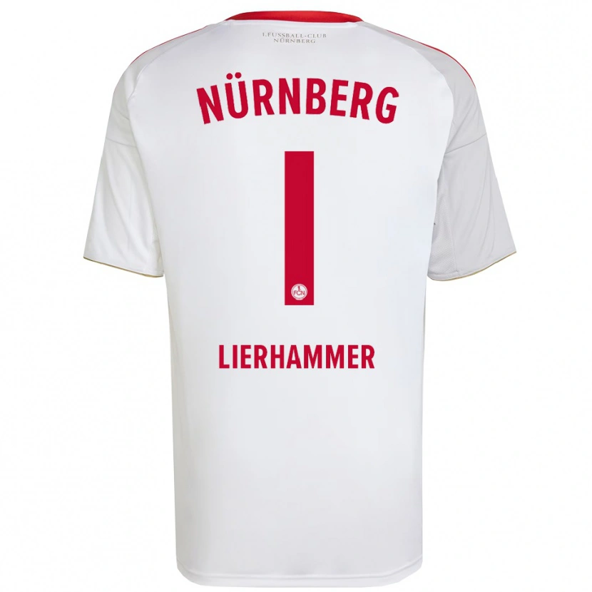 Danxen Herren Tim Lierhammer #1 Weiß Rot Auswärtstrikot Trikot 2025/26 T-Shirt