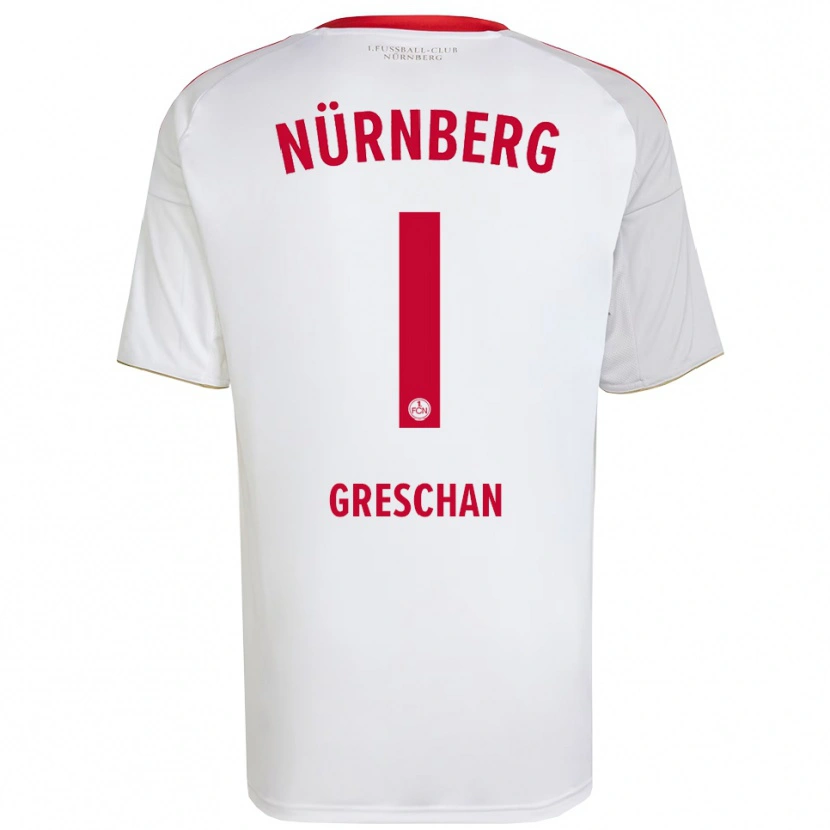 Danxen Herren Lenny Greschan #1 Weiß Rot Auswärtstrikot Trikot 2025/26 T-Shirt