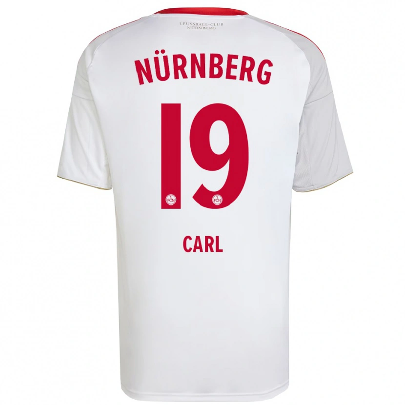 Danxen Herren Ferdinand Carl #19 Weiß Rot Auswärtstrikot Trikot 2025/26 T-Shirt