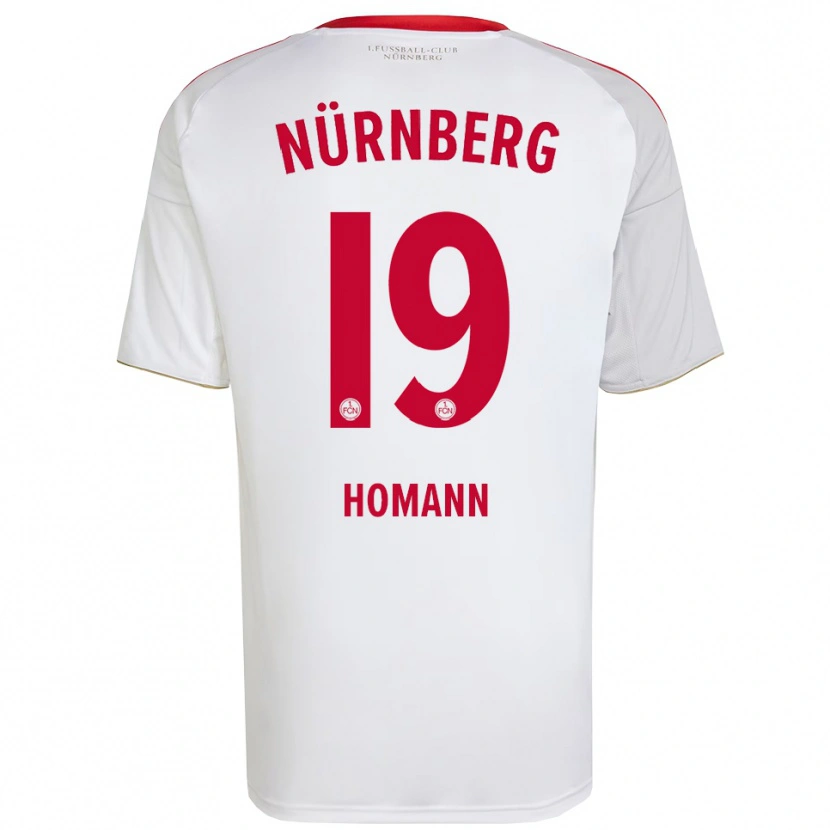 Danxen Herren Sanja Homann #19 Weiß Rot Auswärtstrikot Trikot 2025/26 T-Shirt