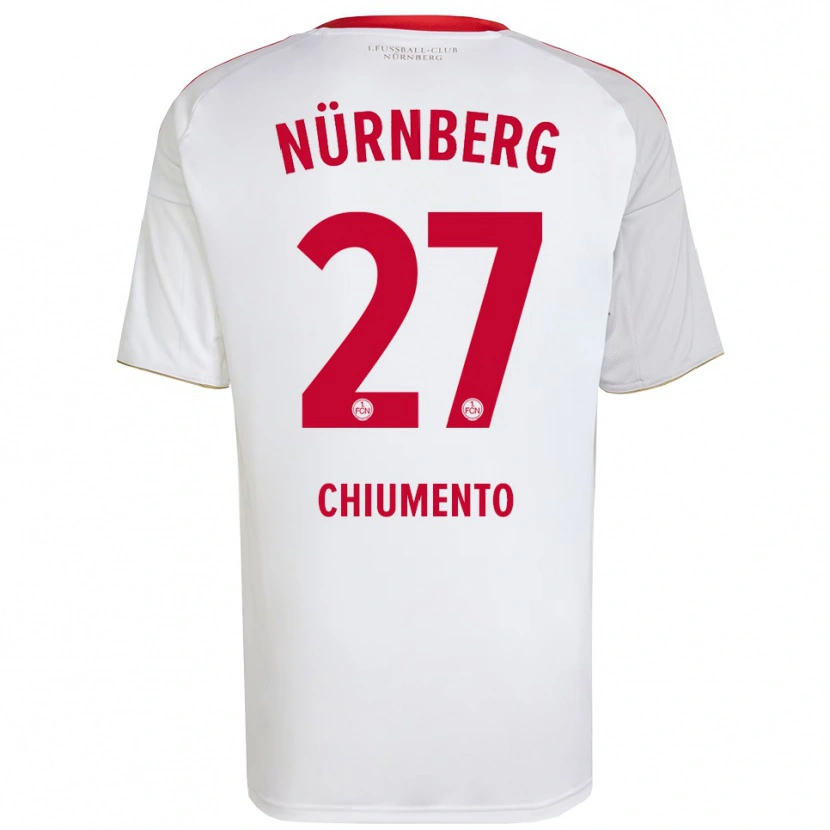 Danxen Herren Levin Chiumento #27 Weiß Rot Auswärtstrikot Trikot 2025/26 T-Shirt
