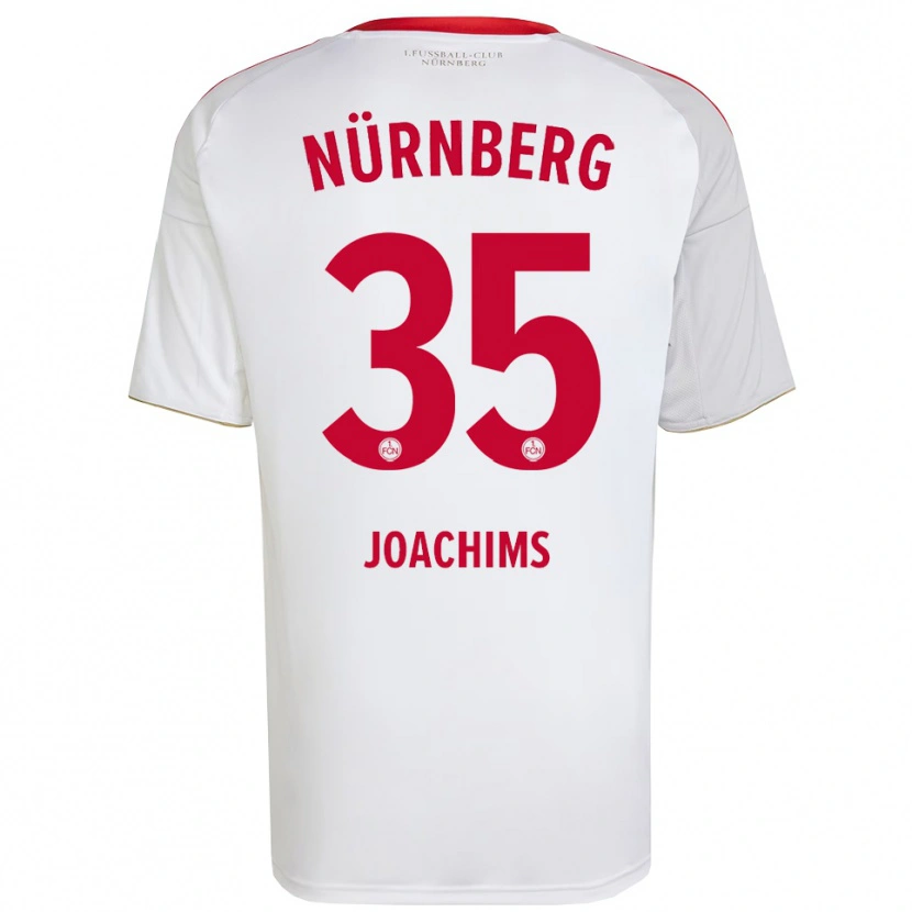 Danxen Herren Simon Joachims #35 Weiß Rot Auswärtstrikot Trikot 2025/26 T-Shirt