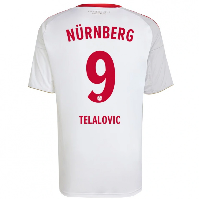 Danxen Herren Semir Telalovic #9 Weiß Rot Auswärtstrikot Trikot 2025/26 T-Shirt