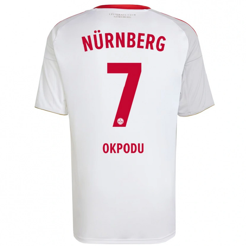 Danxen Herren David Okpodu #7 Weiß Rot Auswärtstrikot Trikot 2025/26 T-Shirt