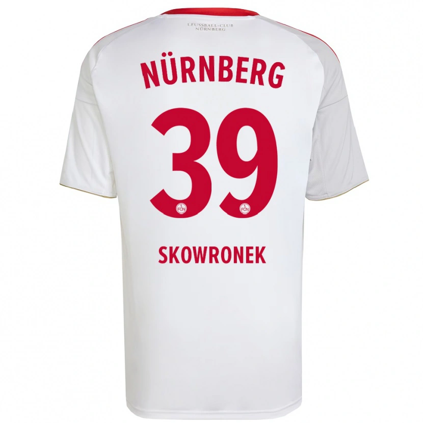 Danxen Herren Joel Skowronek #39 Weiß Rot Auswärtstrikot Trikot 2025/26 T-Shirt
