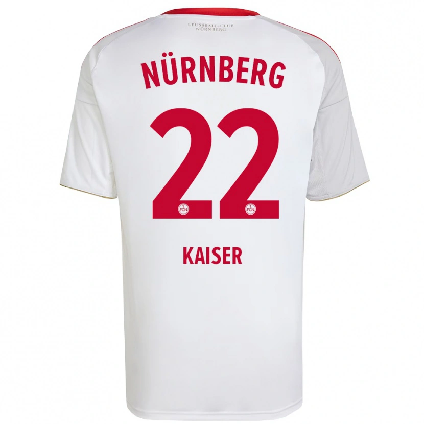 Danxen Herren Noel Kaiser #22 Weiß Rot Auswärtstrikot Trikot 2025/26 T-Shirt