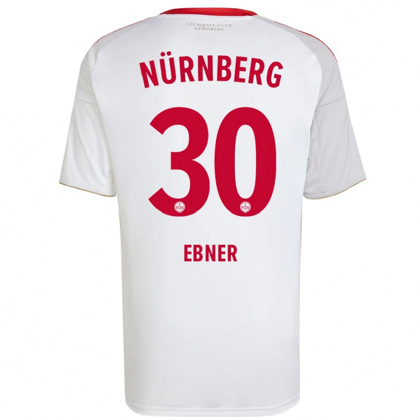 Danxen Herren Gil Ebner #30 Weiß Rot Auswärtstrikot Trikot 2025/26 T-Shirt