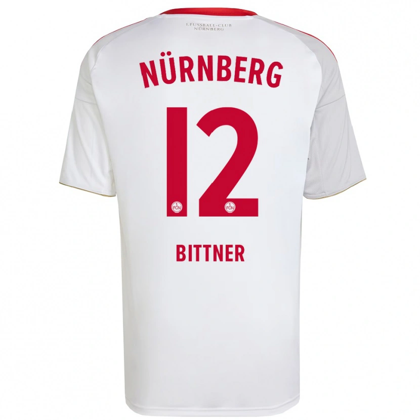 Danxen Herren Liam Bittner #12 Weiß Rot Auswärtstrikot Trikot 2025/26 T-Shirt