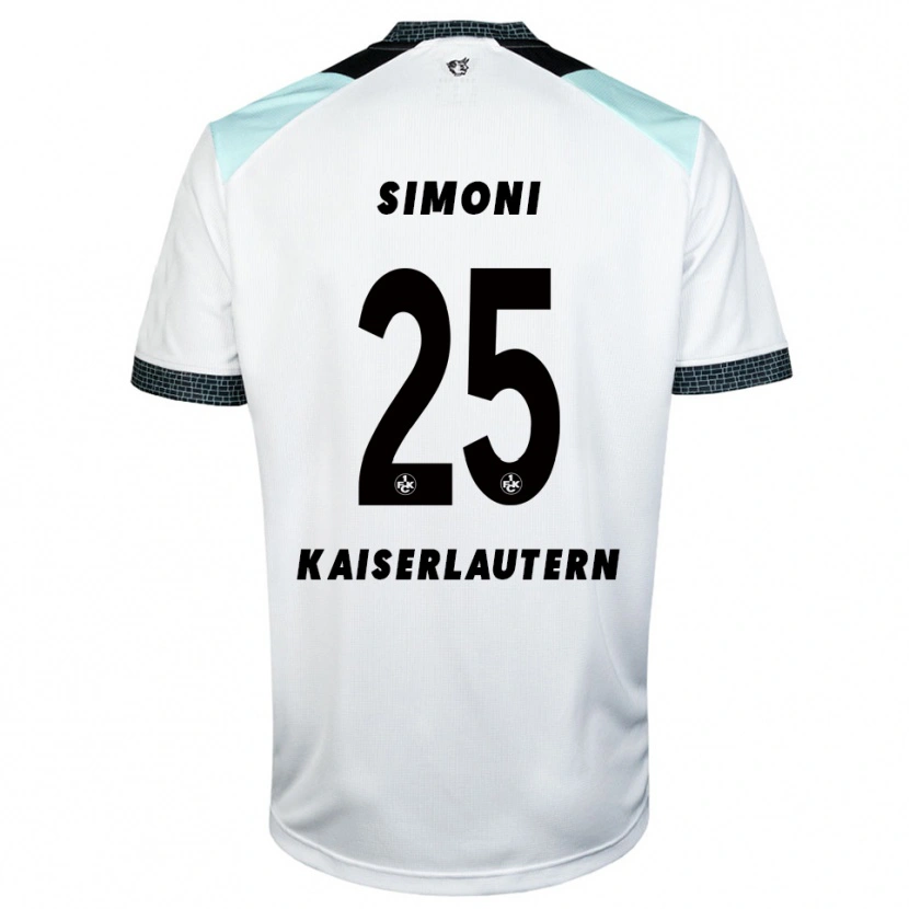 Danxen Herren Simon Simoni #25 Weiß Schwarz Auswärtstrikot Trikot 2025/26 T-Shirt