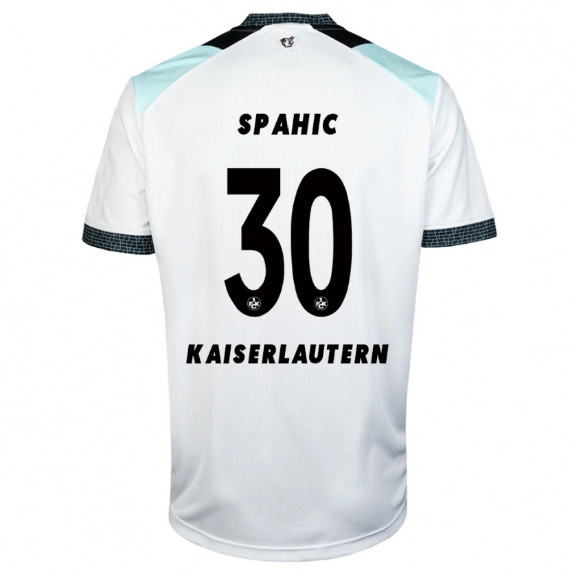 Danxen Herren Avdo Spahic #30 Weiß Schwarz Auswärtstrikot Trikot 2025/26 T-Shirt